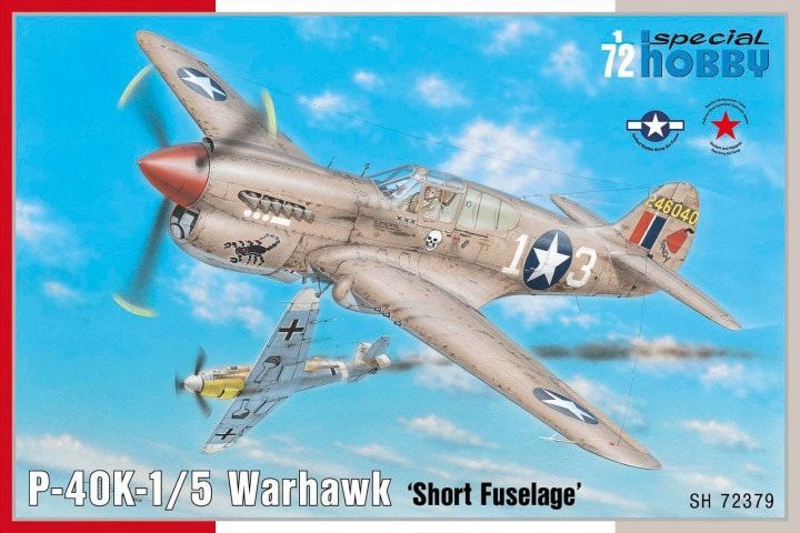 1:72 P-40K-1/5 Warhawk Short Fuselage