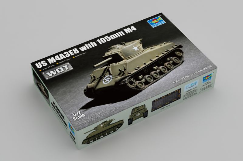 1:72 US M4A3E8 with 105mm M4