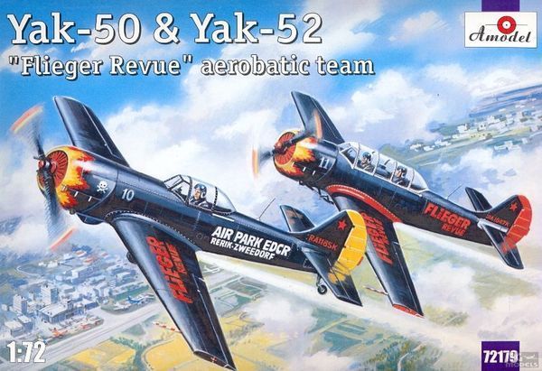 1:72 Yakovlev Yak-50 and Yak-52 Flieger Revue aerobatic team(2 models)