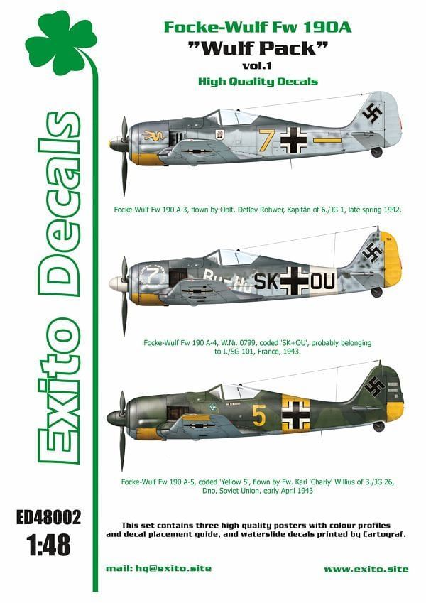 1:48 Focke-Wulf Fw 190A Wulf Pack vol.1