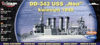 1:400 American Destroyer USS Noa (DD-343) April 1940