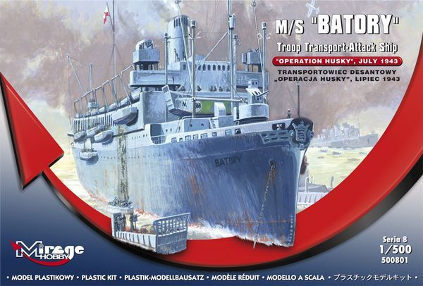 1:500 M/S 'Batory' Troop Transport-Attack Ship 'Operation Husky', July 1943