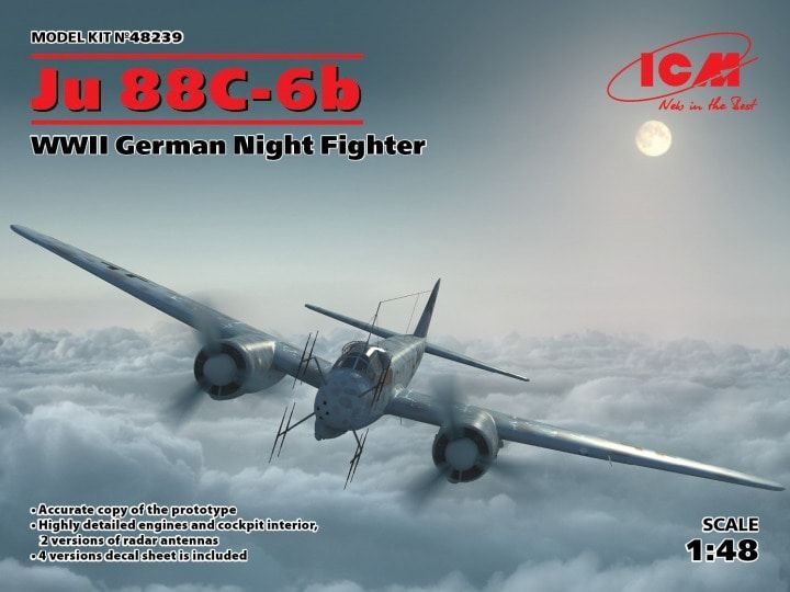 1:48 Ju 88C-6b WWII German Night Fighter