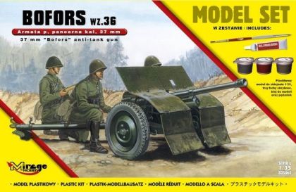 1:35 BOFORS wz. 36 (Polska Armata Przeciw-Pancerna kal. 37 mm) (MODEL SET)