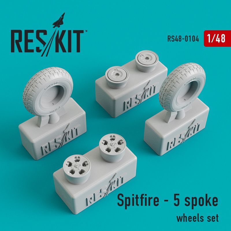 1:48 Supermarine Spitfire - 5 spoke wheels set