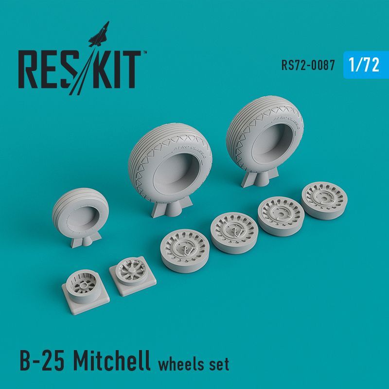 1:72 North-American B-25B/B-25C/B-25J Mitchell wheels set