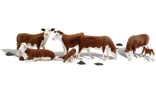 Hereford Cows - HO Scale