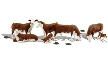 Hereford Cows - HO Scale