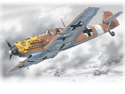 1:72 Bf 109E-7/Trop: WWII German Fighter (tropical version)
