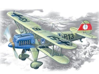 1:72 Heinkel He 51A-1: German Fighter-Biplane