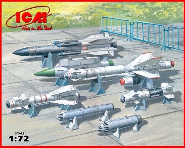 1:72 Soviet Air-to-Surface Aircraft  Armament (X-29T:X-31P:X-59M missiles:  B-13L:B-8M1 rocket containers:KAB-500Kr Bombs)