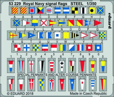 1:350 Royal Navy signal flags STEE