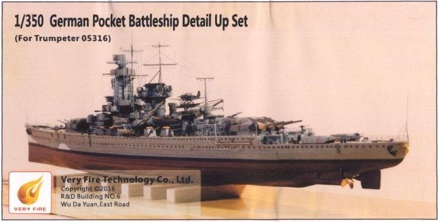 1:350 German Pocket Battleship Detail Up Set