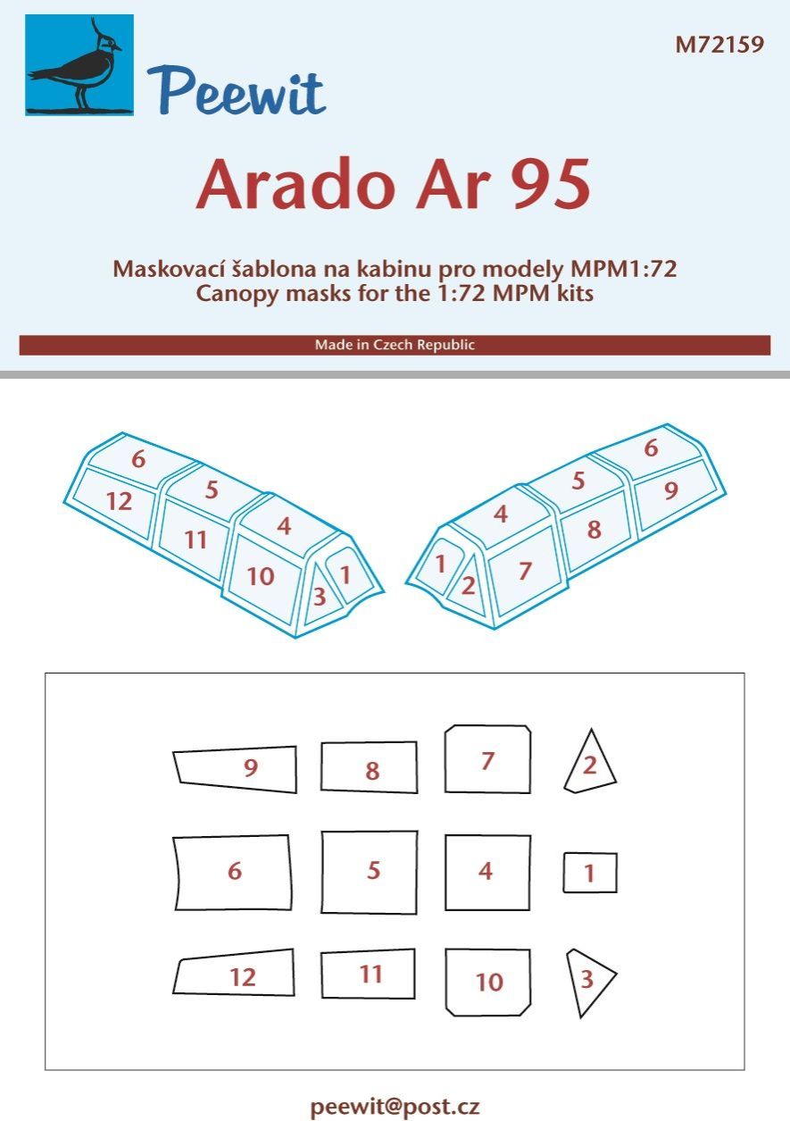 1:72 Arado Ar-95A/Ar-95B/L (designed to be used with MPM kits)