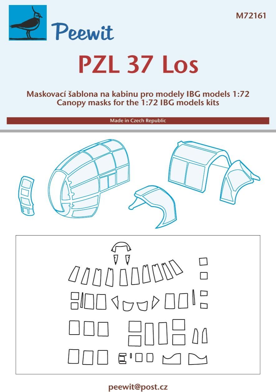 1:72 PZL.37 Los (designed to be used with IBG models kits)[PZL].37A PZL.37B