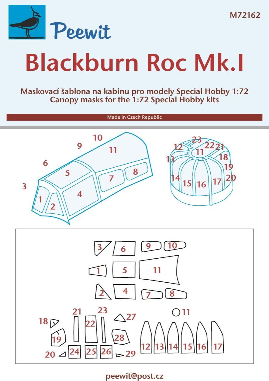 1:72 Blackburn Roc Mk.I (designed to be used with Special Hobby kits)