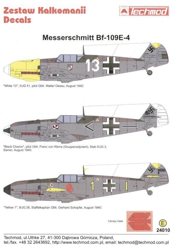 1:24 Messerschmitt Bf-109E-4