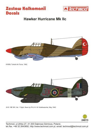 1:24 Hawker Hurricane IIc