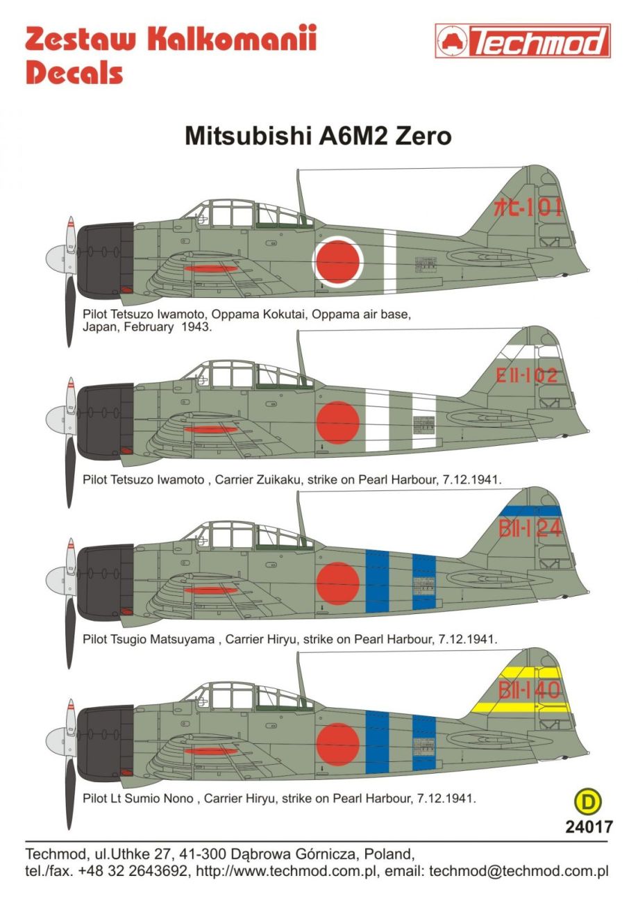 1:24 Mitsubishi A6M2 Zero