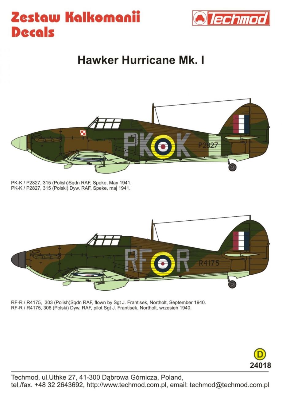 1:24 Hawker Hurricane Mk.Ic