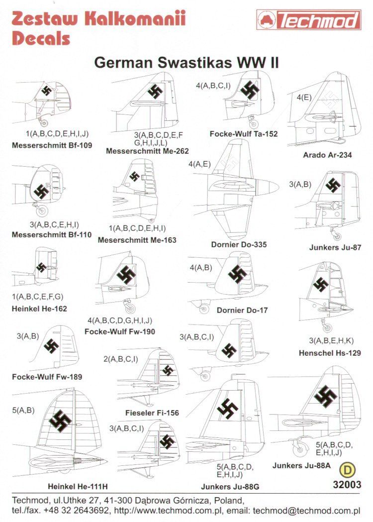 1:32 German WWII svastikas