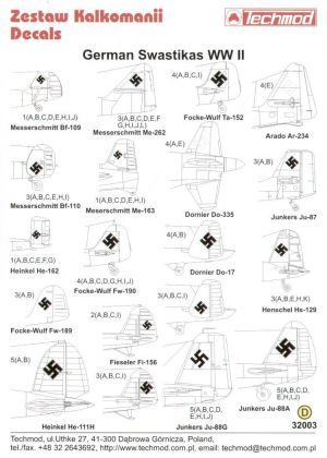1:32 German WWII svastikas