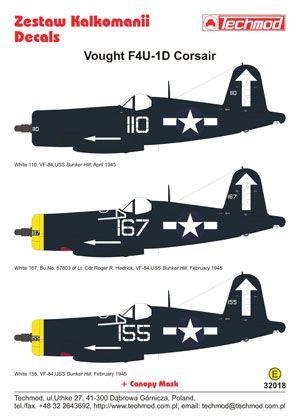 1:32 Vought F4U-1D Corsair (+maska na kabinu)
