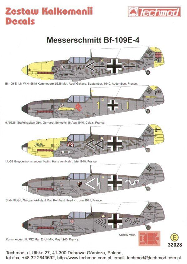 1:32 Messerschmitt Bf 109E-4