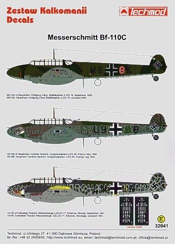 1:32 Bf 110C