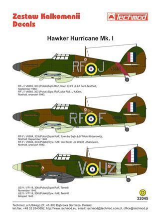 1:32 Hawker Hurricane I