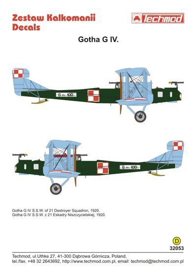 1:32 Gotha G.IV
