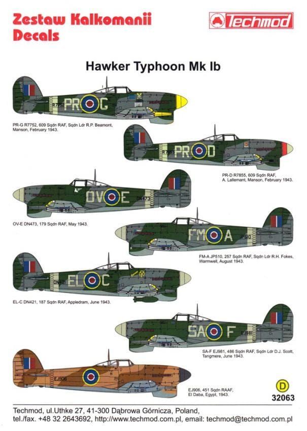1:32 Hawker Typhoon Mk.Ib