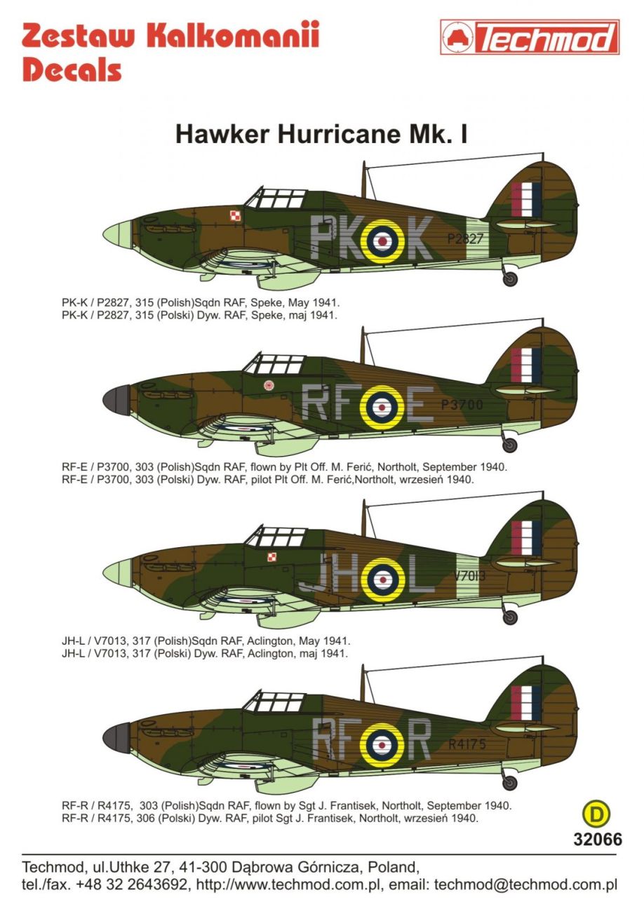 1:32 Hawker Hurricane Mk.I