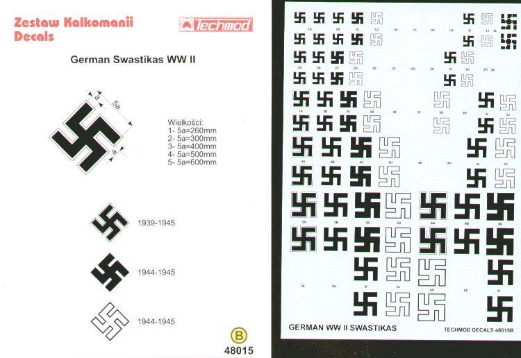 1:48 German WWII Swastikas