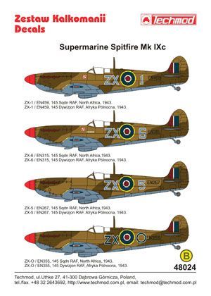 1:48 Supermarine Spitfire Mk.IX