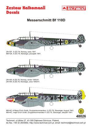 1:48 Messerschmitt Bf 110D