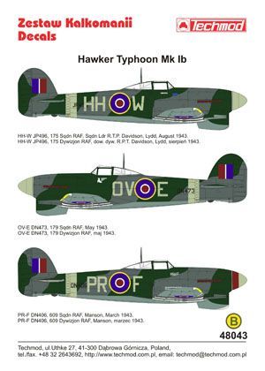 1:48 Hawker Typhoon IB