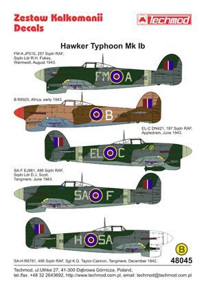 1:48 Hawker Typhoon IB