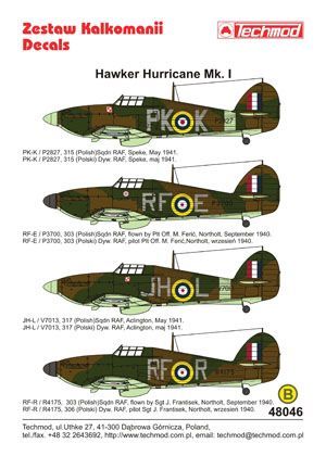 1:48 Hawker Hurricane Mk I