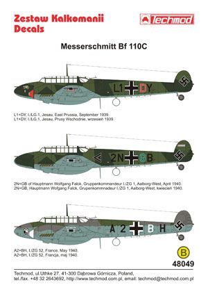 1:48 Messerschmitt Bf 110C