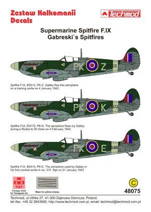 1:48 Supermarine Spitfire F.IX (Gabreski’s Spitfires)