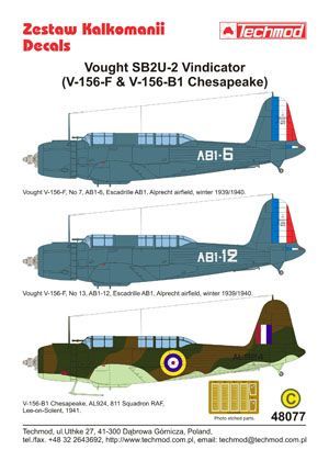 1:48 Vought SB2U-2 Vindicator (V-156 Chesapeake)