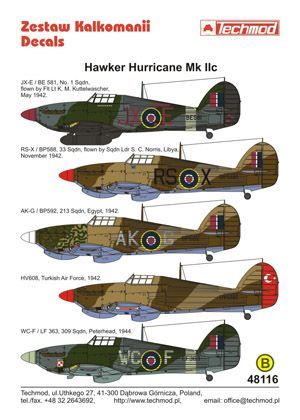 1:48 Hawker Hurricane IIc