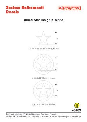 1:48 Allied Star Insignia White