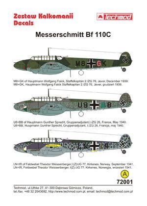 1:72 Messerschmitt Bf 110C