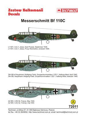 1:72 Messerschmitt Bf 110C