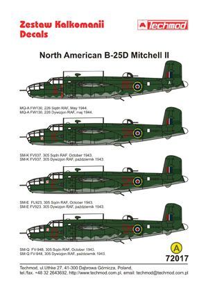 1:72 North American B-25D Mitchell II