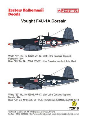 1:72 Vought F4U-1A Corsair