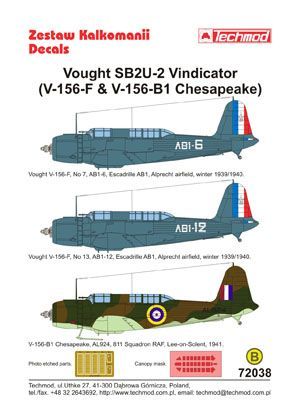 1:72 Vought SB2U-2 Vindicator (V-156 Chesapeake)