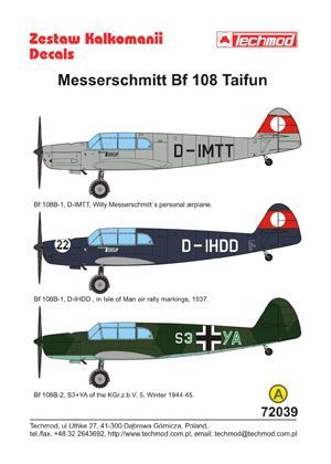 1:72 Messerschmitt Bf 108 Taifun